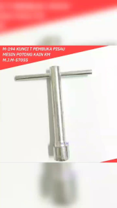 M194 KM Kunci T Mesin Potong Kain KM - Pembuka Baut Pisau MJM-57055