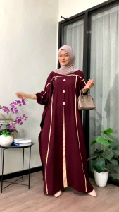 Kaftan Motif Nagita Rayon Tebal Jumbo Ld 180 cm