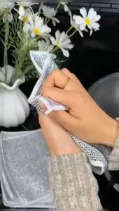 [PAKET ISI 10] Kain Lap Kawat Dapur petak Kain Sikat Cuci Piring kain panci Pembersih Noda kain lap 2 sisi