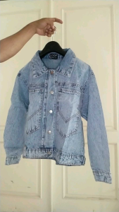 Fashion Wanita Jaket Jeans Jins Denim Gaul Kekinian Bahan Tebal Ivana