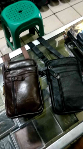 Tas Selmpang Mini Kulit dan Dompet HP Tas Pinggang Kulit
