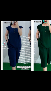 Setelan Wanita Terkini Katun Polos Terbaru