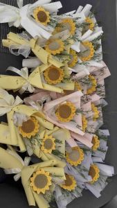 Handmade crochet sunflower 手工钩织向日葵