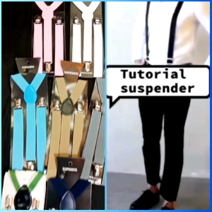 SUSPENDER DEWASA PRIA & WANITA / IKAT PINGGANG JOJON ELASTIS / SUSPENDER BRETEL CEWEK COWOK / JOD7813