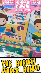 Paket Buku Pendidikan Anak: Buku Lancar Membaca Tanpa Mengeja Full Color
