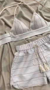 apinya : linen bralette