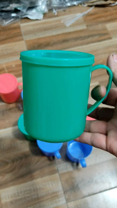 Sét 10 ca cốc nhựa nhựa có nắp đậy thể tích 380 ml hàng nhựa Cao cấp việt nhật