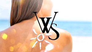Sunscreen glowing windshine