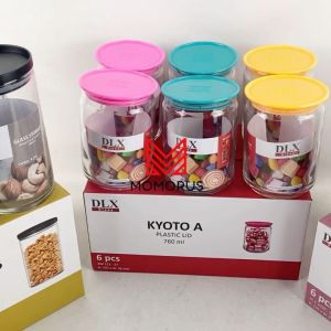 Toples Kue Kering Kaca Set Jar Kaca Toples Kaca Lebaran Kedap Udara Tempat Bumbu Dapur Makanan Ringan Toples Jar Selai