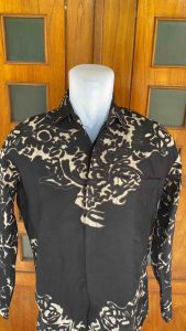 Motif AKAR WIGUNA Kemeja Batik Pria Lengan Panjang Solo Bahan Katun SLIMFIT