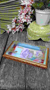 Frame Fiber Kotak Tempat Uang Ekonomis untuk Mahar dan Seserahan Pernikahan - FUEKO