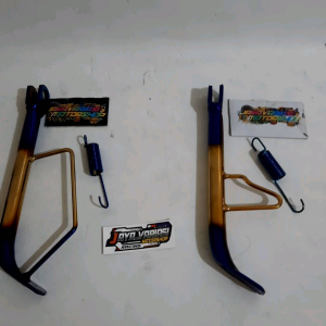 STANDAR SAMPING TWOTONE/ BLUE GOLD RING 17 UNIVERSAL MATIC HONDA DAN YAMAHA Pnp Beat - Vario - Scoopy - Genio - Spacy/ Mio - Xeon - Freego - Fino  Dll