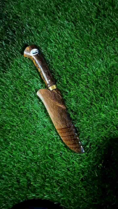 Pisau Sapur Sisit Kulit & Pisau Skiner Siset Kulit Baja Kayu Aren