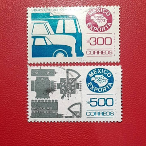 Prangko Meksiko Kuno 2 Pcs USED