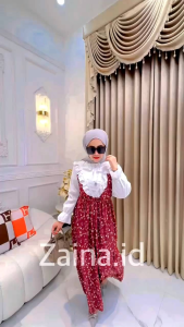 Dress namira - cotton premium mix broklat import Ld 110 pj 135