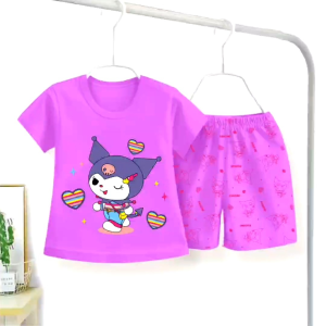 Setelan kuromi lucu anak perempuan1-6 tahun