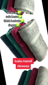 Tuala Mandi Hotel 70CMx140cm Cotton Tuala Mandi Dewasa