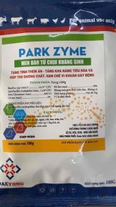 Men bào tử park zyme tăng tính thèm ăn tiêu hoá chó mèo gà đá gà chọi và vật nuôi | gói 100g