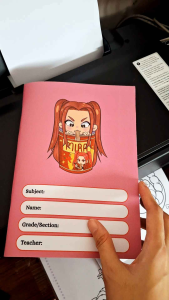 KPOP Demon Hunter Color Coding Notebook for Grade 1-4 | Writing Composition & Ring Type | 60 leaves | 14 Red Lines