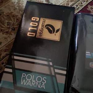 Kain pelikat mangga gold all black semua hitam dah siap jahit