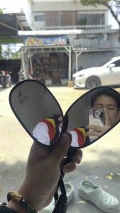 กระจกมองข้างมอเตอร์ไซค์ ใส่ได้รถ HONDA ทุกรุ่น สีดำเกลียวขวา 2ข้าง (ราคาต่อ1คู่) #JSB**