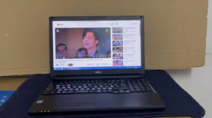 โน๊ตบุ๊ค Fujitsu A577/TX-A576/P Lifebook CPU Celeron RAM 4 GB HDD 500 GB ขนาดหน้าจอ 15.6 นิ้ว คีย์บอดร์แยกตัวเลข