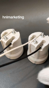 PORCELAIN HOLDER E27 ES FOR DOWNLIGHT FITTING 1PC