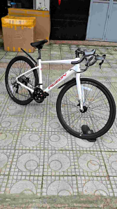 Xe đạp thể thao xe road bike tay cong PIGIEON khung nhôm tay đề lắc 18 số