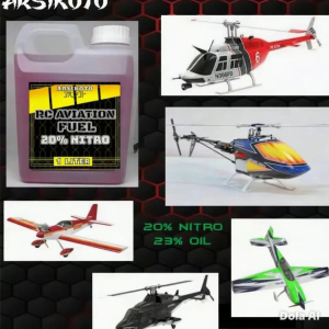 ARSIKOTO RC Aviation Fuel 20% Nitro 1 Liter for Helicopter and Plane Toys