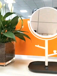 Cermin Motif Telinga Kucing / Kaca Make Up Bulat / Standing Mirror Make Up