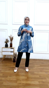 Tunik Batik Wanita Atasan Batik Tunik Terbaru 2024