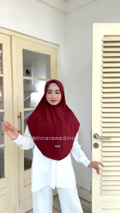 hijab bergo pet Liana L Jersey super by innara medina