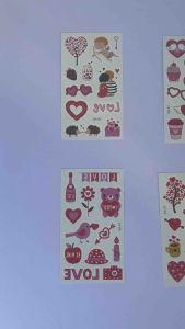 สติ๊กเกอร์รอยสัก Sticker Tattoo Love and Heart และความรักให้เลือก 10 แบบ สติ๊กทู พร้อมส่ง, ให้สติ๊กเกอร์แทททู ลายหัวใจและความรักสำหรับเซิร์ฟเวอร์ของคุณ!