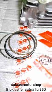selinder blok block seher suzuki satria fu 150 karbu komplit piston ring pen klip