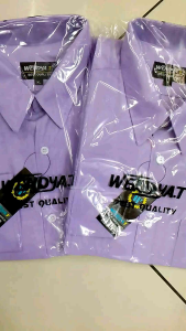 Wendya.T Kemeja Formal Reguler Warna Ungu Lilac ✓Kemeja Pria Polos Lengan Panjang