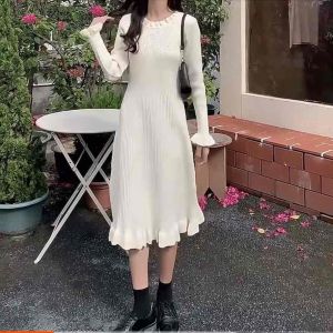 Korean Style Knitted Dress: A Fashion Party Essential