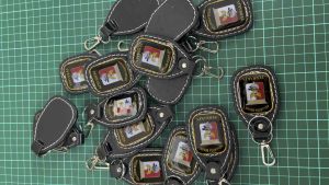 Gantungan Kunci Logo PERBAKIN Kulit Hitam