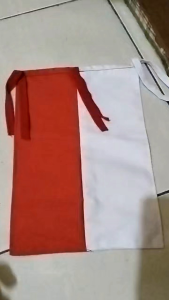 Bendera Kecil Mobil Motor Meja Dll Uk. 16x26cm Bahan Drill Bolak Balik