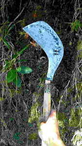 Alat berkebun Parang Rumput Baja Hss siap pake