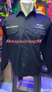 Kemeja Bordir Suka Suka Seragam Guru Baju Kemeja Kerja Lengan Panjang Dan Lengan pendek