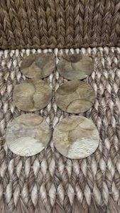 Coastercapiz coastercapiz coaster set of 6capiz coaster laminated SET OF 6 PIECES
