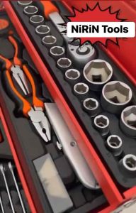 ชุดเครื่องมือมัลติฟังก์ชั่น 85 ชิ้น ชุดบล็อกประแจ เครื่องมือช่าง ชุดเครื่องมือช่าง Dr. 1/2" & 1/4" พร้อมกล่องเหล็ก คุณค่า 560 บาท