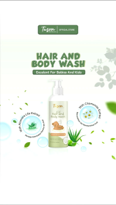 Perawatan Anak dengan Sabun Mandi Bayi TUSON Kids Hair & Body Wash 200 ml