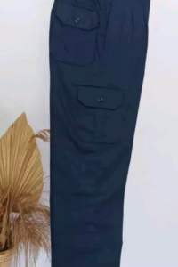 Celana Panjang HW Muhammadiyah Kantong 6 Pinggang Karet Bawahan pria Wanita Kulot Formal Basic Hitam Kantor Sekolah Standar