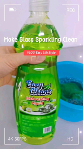 (Bundle of 4) (Eco Friendly) EasyCleans Antibacterial Dishwashing Liquid Apple 900ml (4 x 900ml)