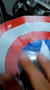 Kaos Superhero Dark Avengers HER-194 Baju Captain America Fight Thanos Alone Warna Hitam Cotton Combed 24s