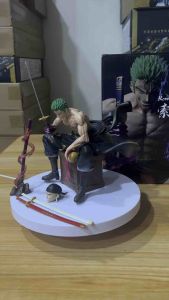 Roronoa Zoro sitting action figure gk knock off 14cm tall
