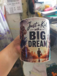 Customizable Mugs with "Big Dream" and "Just Kid with a Dream" Designs for Basketball Enthusiasts. And Collection