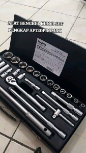 APR AP120 PROMAX KUNCI SOCKET SET UNTUK BENGKEL MOBIL MOTOR SET SOK RING PAS