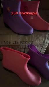 Lo Cut(Female Size)Rubber Rain boots | Kasut boot Getah 238 PK / PU / BK